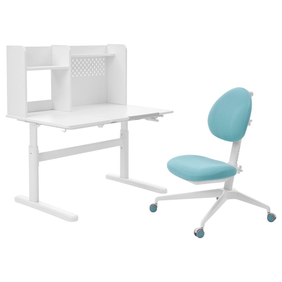 [IKEA/イケア/通販]BERGLARKA ベリレルカ / DAGNAR ダグナール デスク＆チェア, ホワイト/ターコイズ, 100x70 cm[3](29488590) | 