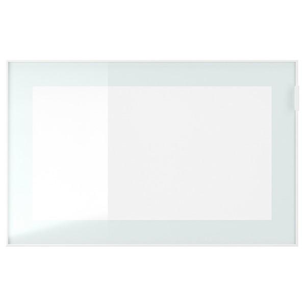 [IKEA/イケア/通販]BESTA ベストー壁取り付け式キャビネットコンビネーション, ホワイト グラスヴィーク/ホワイト/ライトグリーン フロストガラス,60x22x38 cm[4 |  | 01