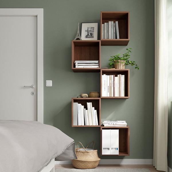[IKEA/イケア/通販]EKET エーケト壁取り付け式収納コンビネーション, ブラウン ウォールナット調,70x25x175 cm[AA](29490296) |  | 01