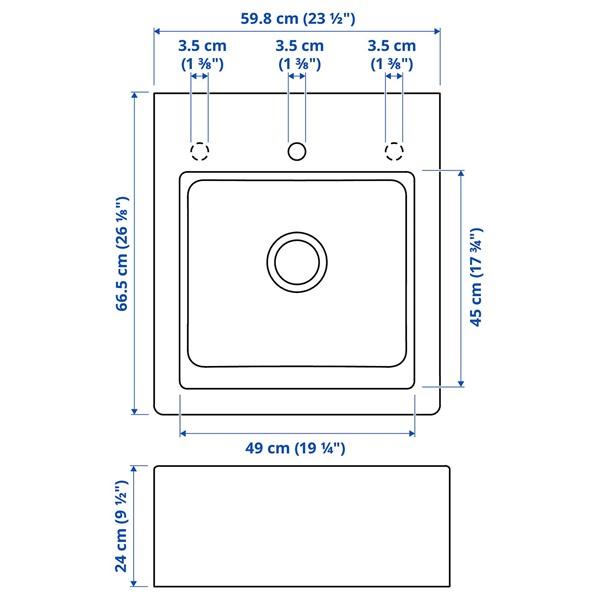 [IKEA/イケア/通販]TALLSJON タルショーンシンクボウル フロント見せタイプ, ダークグレー/ストーン……[3](29491352) |  | 04