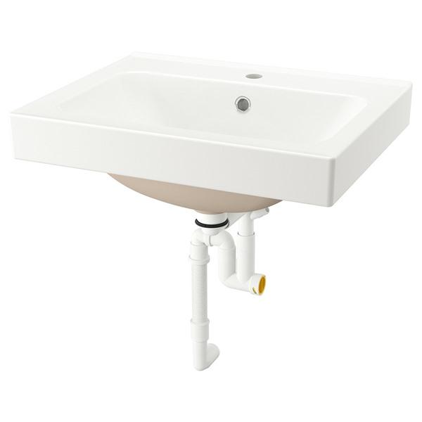 [IKEA/イケア/通販]ORRSJON オルショーン深型洗面ボウル 排水トラップ付き, ホワイト,62x49 cm[EC](29517031) | 