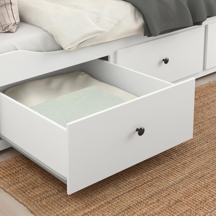 [IKEA/イケア/通販]HEMNES ヘムネス デイベッド 引き出し3/マットレス2付き, ホワイト/オーフィエル やわらかめ, 80x200 cm[6](29521504) |  | 06