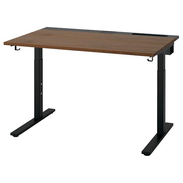 [IKEA/イケア/通販]MITTZON ミッツォーンデスク, ウォールナット材突き板/ブラック,120x80 cm[3](29526101) | 