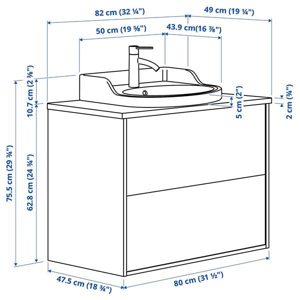 [IKEA/イケア/通販]TANNFORSEN テンフォルセン / RUTSJON ルートショーン洗面台 引き出し付き/洗面ボウル……[6](29526790) |  | 06