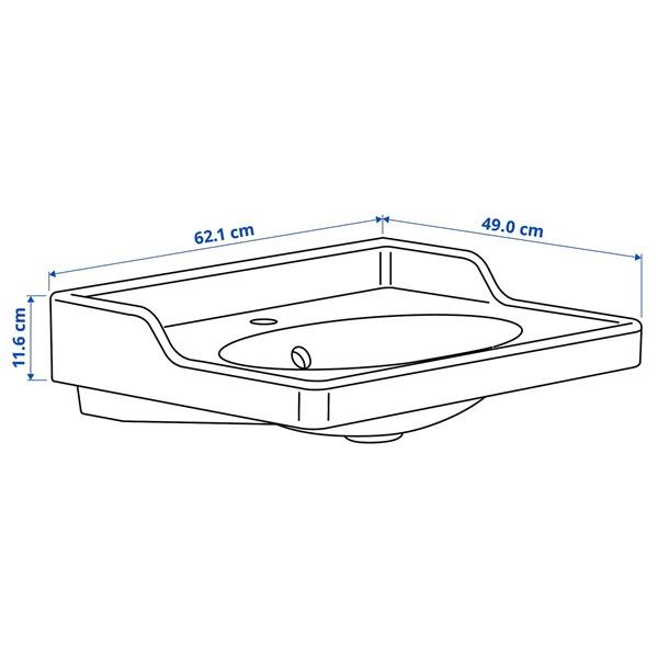[IKEA/イケア/通販]RUTSJON ルートショーン洗面ボウル 排水トラップ付き, ホワイト,62x49 cm[EC](29527681) |  | 04