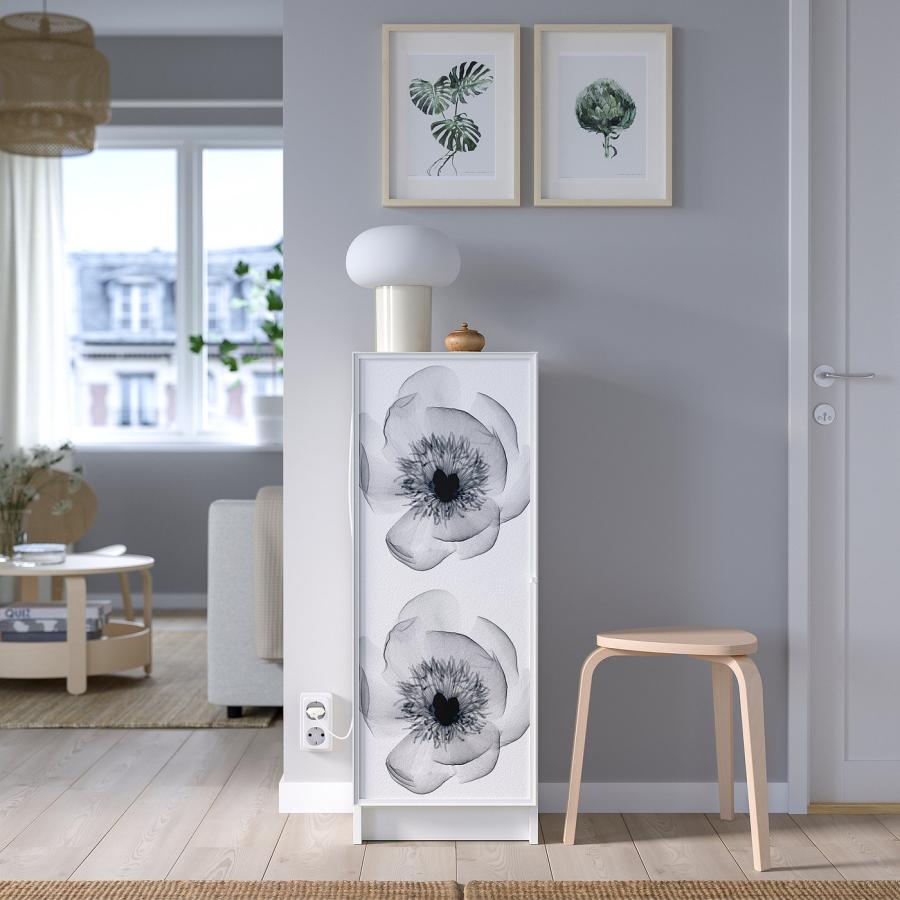 [IKEA/イケア/通販]BILLY ビリー / HOGBO ホーグボー 本棚コンビネーション ガラス扉付き, ホワイト, 40x30x106 cm[EE](29528341) |  | 01