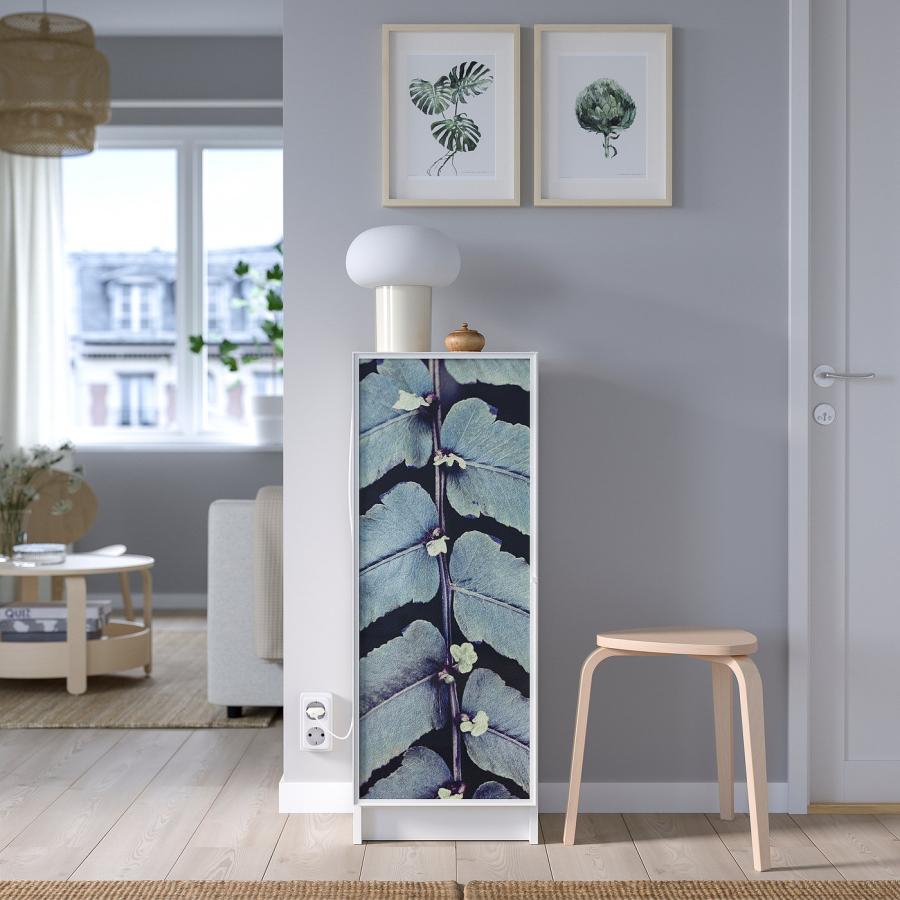 [IKEA/イケア/通販]BILLY ビリー / HOGBO ホーグボー 本棚コンビネーション ガラス扉付き, ホワイト, 40x30x106 cm[EE](29528341) |  | 02