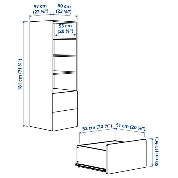 [IKEA/イケア/通販]SMASTAD スモースタード / PLATSA プラッツァ本棚, ホワイト ライトグリーン/引き出……[10](29557705) |  | 02