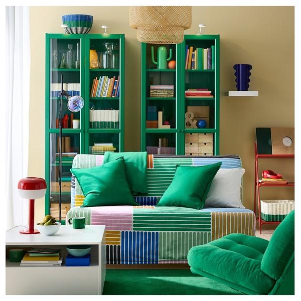 [IKEA/イケア/通販]LYCKSELE LOVAS リクセーレ ローボース2人掛けソファベッド, グリントルプ マルチカラー[3](29561707) |  | 01