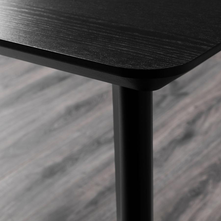 [IKEA/イケア/通販]LISABO リーサボー / SALNO サールノー テーブル＆アームレスト付きチェア 4脚, ブラック 籐/グランセル ナチュラル, 140x78 cm[9](29564616) |  | 05