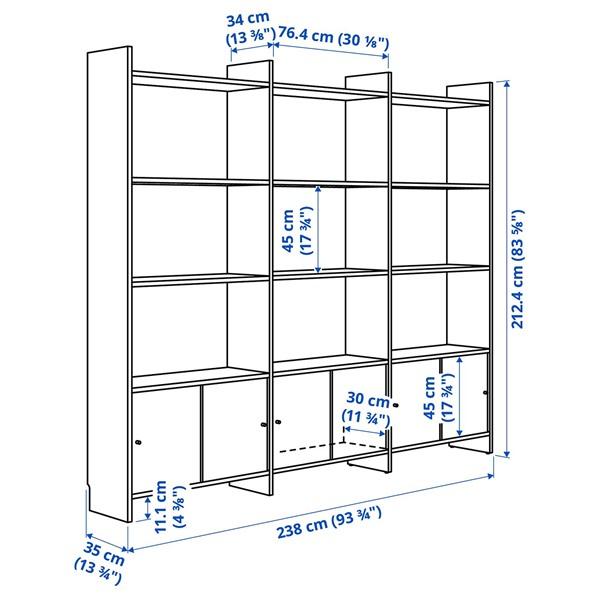[IKEA/イケア/通販]LADMAKARE ロードマカレ収納コンビネーション 引き戸付, 棚板9枚付き/オーク調,238x……[15](29566677) |  | 04