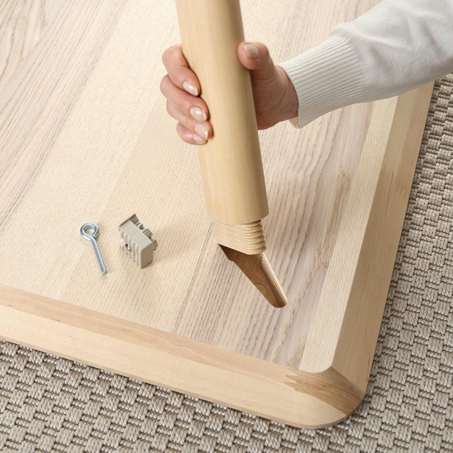 [IKEA/イケア/通販]LISABO リーサボー / ALVSTA エルヴスタ テーブル＆チェア6脚, アッシュ材突き板/籐 ホワイト, 200x78 cm[14](29568191) |  | 03