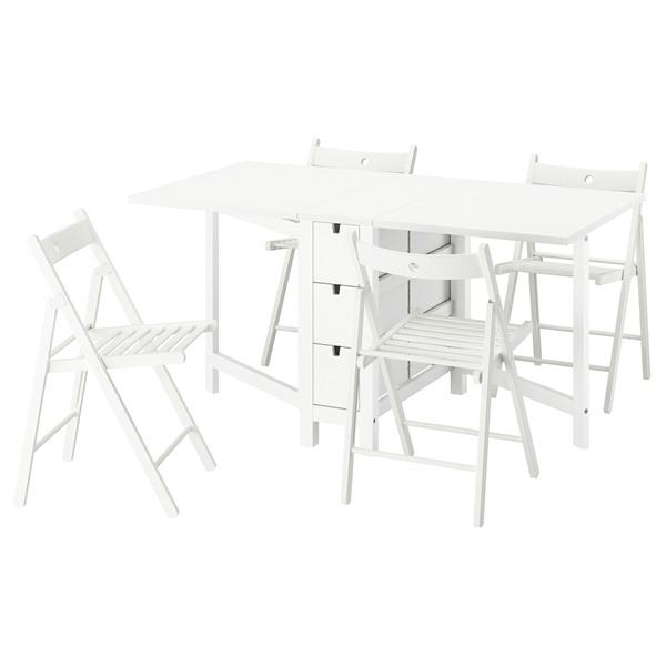 [IKEA/イケア/通販]NORDEN ノールデン / FROSVI フロースヴィ テーブル＆チェア4脚, ホワイト/ホワイト, 26/89/152 cm[6](29568817) | 