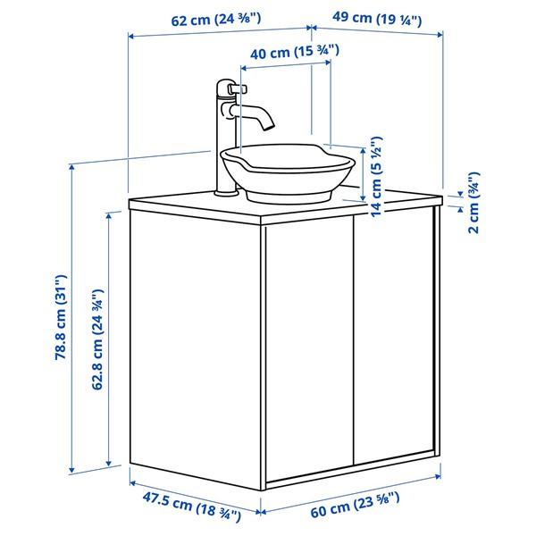 [IKEA/イケア/通販]TANNFORSEN テンフォルセン / VASTERSJON ヴェステルション洗面台 扉/洗面ボウル/水栓……[5](29569671) |  | 05
