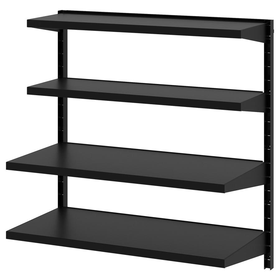 [IKEA/イケア/通販]BROR ブロール ウォールシェルフコンビネーション, ブラック, 88x30/45x90 cm[3](29571853) | 