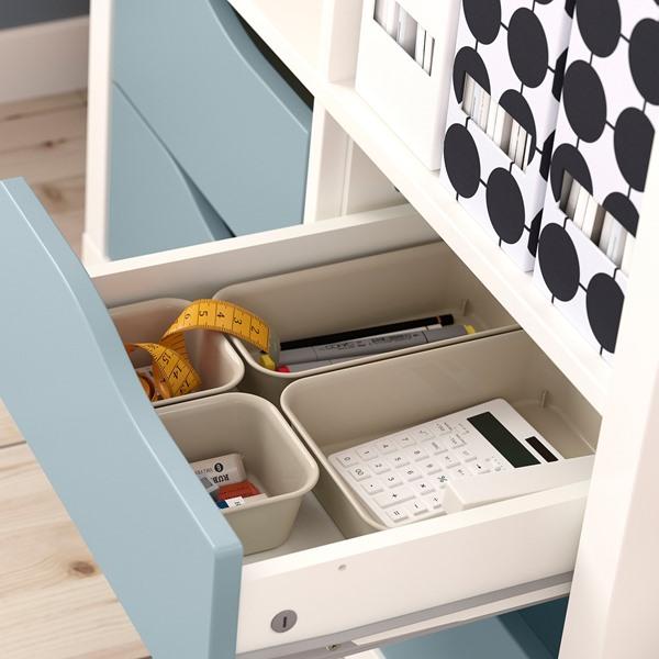 [IKEA/イケア/通販]KALLAX カラックスシェルフユニット, 扉2枚/引き出し4段付き ホワイト/ライトグレ……[5](29579972) |  | 03