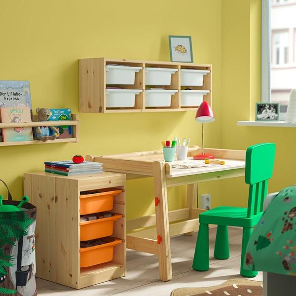 [IKEA/イケア/通販]TROFAST トロファスト収納コンビネーション, ライトホワイトステインパイン/ライ……[4](29584370) |  | 01