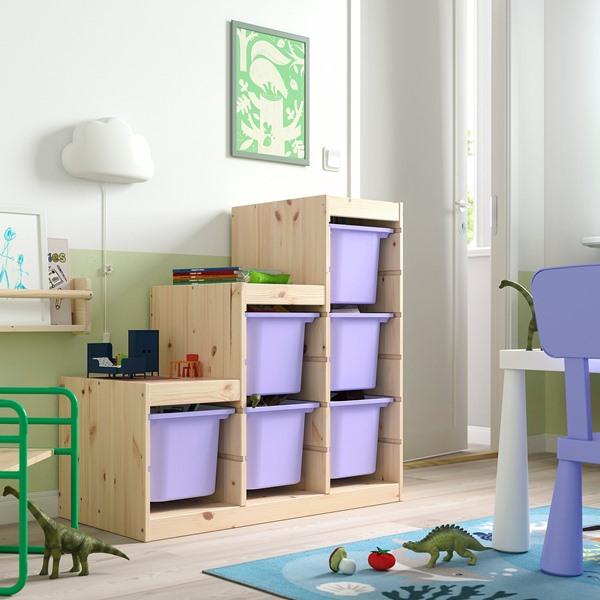 [IKEA/イケア/通販]TROFAST トロファスト収納コンビネーション, ライトホワイトステインパイン/ライ……[7](29584493) |  | 01