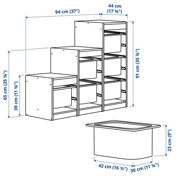 [IKEA/イケア/通販]TROFAST トロファスト収納コンビネーション, ライトホワイトステインパイン/ライ……[7](29584493) |  | 03