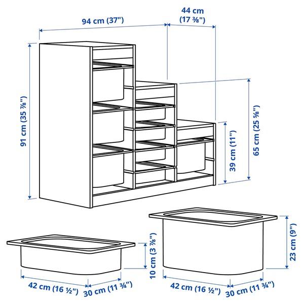 [IKEA/イケア/通販]TROFAST トロファスト収納コンビネーション, ライトホワイトステインパイン/マル……[9](29584501) |  | 08