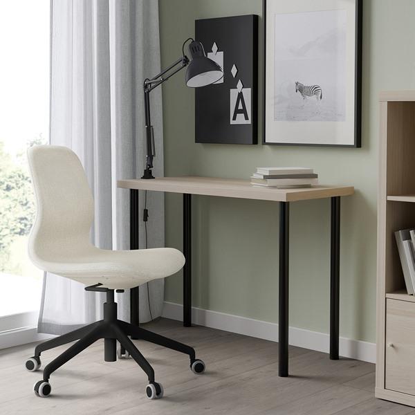 [IKEA/イケア/通販]LINNMON リンモン / ADILS オディリステーブル, ホワイトステインオーク調/ブラック,……[5](29590229) |  | 02