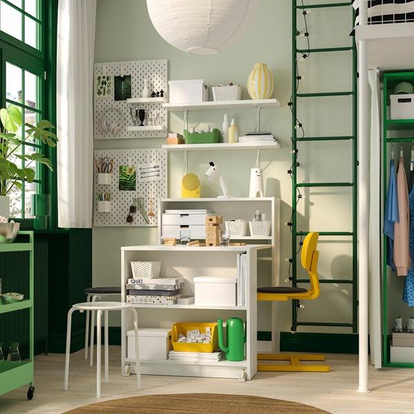 [IKEA/イケア/通販]BILLY ビリー / BERGSHULT ベリスフルト本棚コンビネーション 折りたたみ式テーブル……[8](29590663) |  | 02
