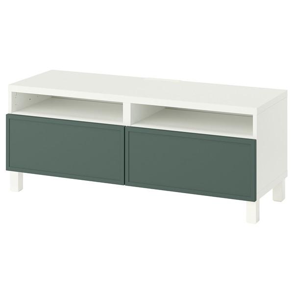 [IKEA/イケア/通販]BESTA ベストーテレビ台 引き出し付き, ホワイト/クルークマカーレ ダークグレー……[12](29597631) | 