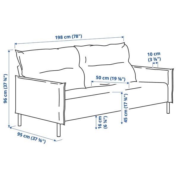 [IKEA/イケア/通販]MANNARP マッナルプ3人掛けソファ, サクセマーラ グレーベージュ[4](29604047) |  | 08