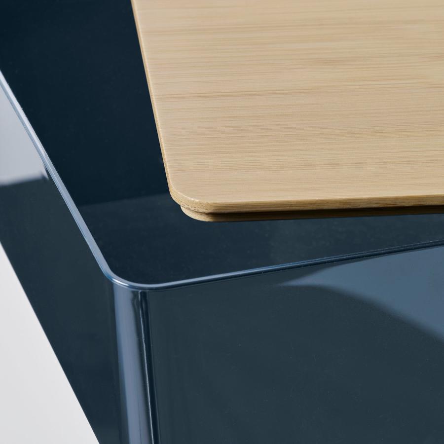 [IKEA/イケア/通販]KUGGIS クッギス ふた付きボックス, ブラックブルー/竹, 18x26x8 cm[AA](29610213) |  | 04