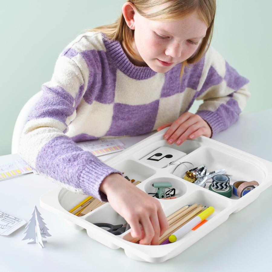[IKEA/イケア/通販]TROFAST トロファスト デスク 収納ボックス/トレイ付き, ライトホワイトステインパイン/ホワイト ライラック, 124x44x53 cm[8](29613928) |  | 02