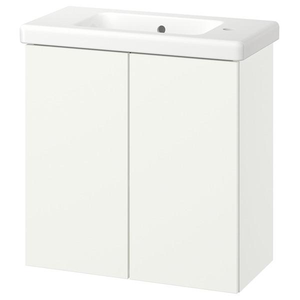 [IKEA/イケア/通販]ENHET エーンヘート / TVALLEN トヴェレン洗面台 扉/洗面ボウル付き, ホワイト,64x33x65 cm[3](29616205) | 