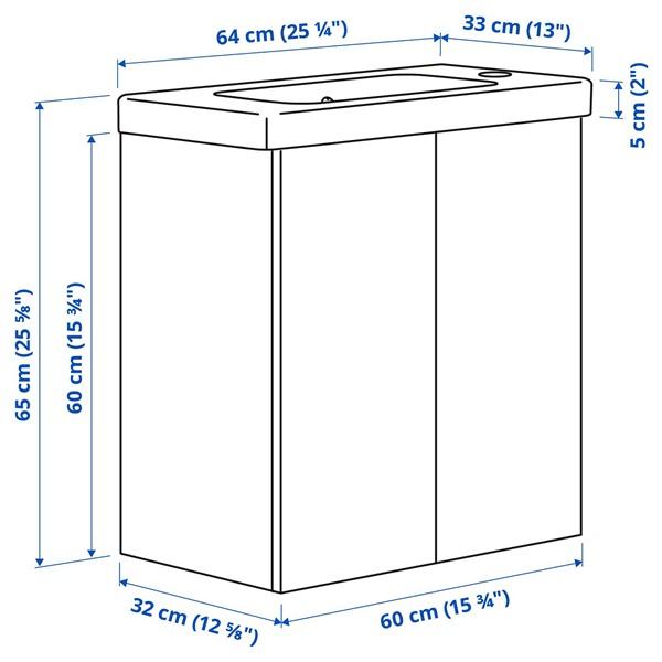 [IKEA/イケア/通販]ENHET エーンヘート / TVALLEN トヴェレン洗面台 扉/洗面ボウル付き, ホワイト,64x33x65 cm[3](29616205) |  | 04