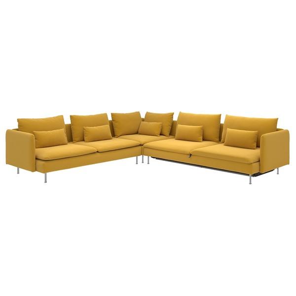 [IKEA/イケア/通販]SODERHAMN ソーデルハムン コーナーソファベッド 6人掛け, ケーリンゲ ダークイエロー[12](29618681) |  | 01