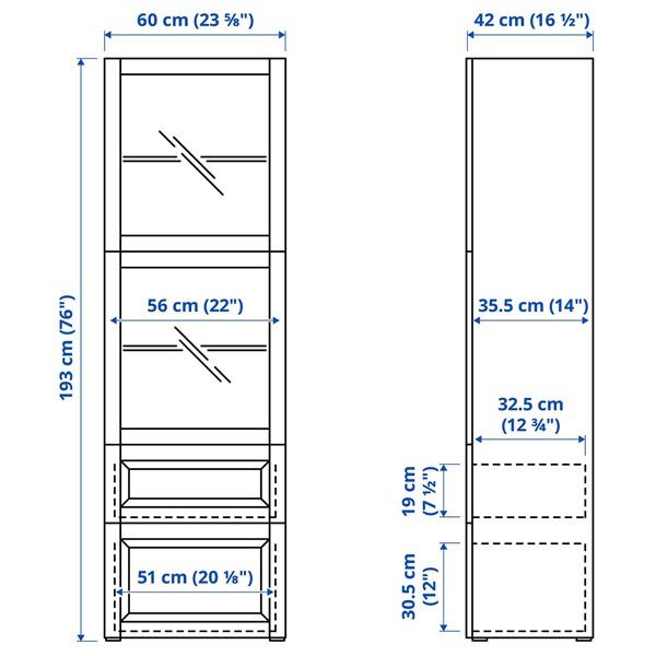 [IKEA/イケア/通販]BESTA ベストー収納コンビネーション ガラス扉付き, ホワイト/ラップヴィーケン ……[15](29622876) |  | 06
