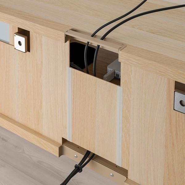 [IKEA/イケア/通販]BESTA ベストーテレビ台, ホワイトステインオーク調/ラップヴィーケン ホワイトステインオーク調,180x42x39 cm[7](29622937) |  | 05