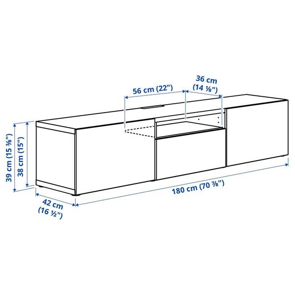 [IKEA/イケア/通販]BESTA ベストーテレビ台, ホワイトステインオーク調/ラップヴィーケン ホワイトステインオーク調,180x42x39 cm[7](29622937) |  | 07