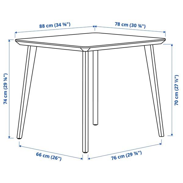 [IKEA/イケア/通販]LISABO リーサボー / VIHALS ヴィーハルス テーブル＆チェア2脚, アッシュ材突き板/グリーン ティッブレビ グレーグリーン, 88 cm[3](2963420 |  | 09