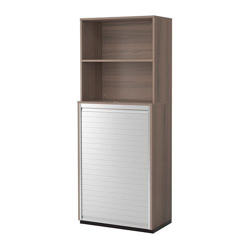 IKEA/イケア GALANT 収納コンビネーション ロールフロントキャビネット付き, グレー | 