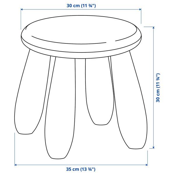 [IKEA/イケア/通販]MAMMUT マンムット子ども用スツール, 室内/屋外用/ホワイト[B](30176644) |  | 03