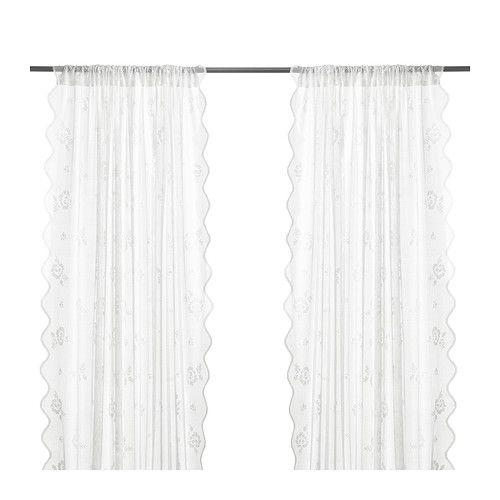 IKEA/イケア MYRTEN ネットカーテン1組, ホワイト | 