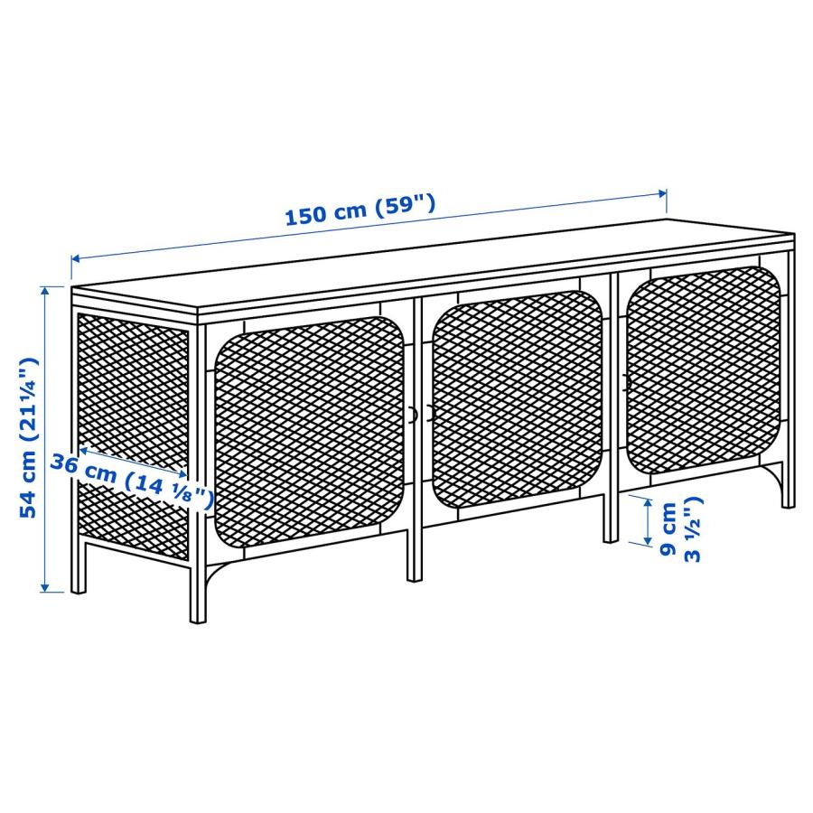 [IKEA/イケア/通販]FJALLBO フィエルボ テレビ台, ブラック, 150x36x54 cm[I](30339293) |  | 06