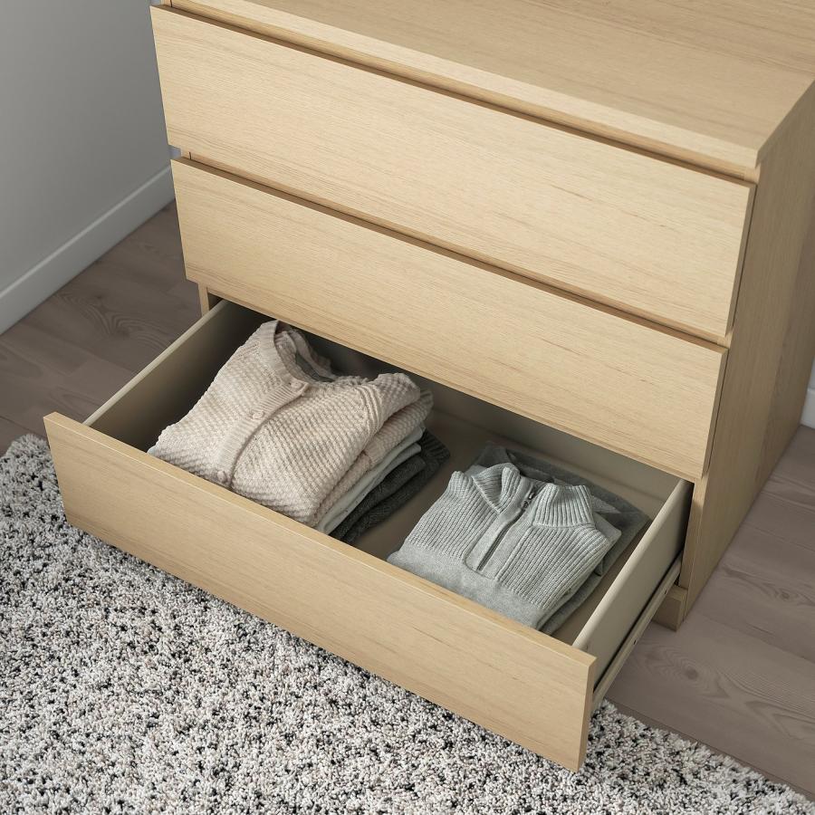 IKEA/イケア/通販]MALM マルム チェスト（引き出し×3）, ホワイト