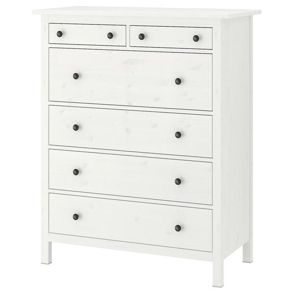 【IKEA/イケア/通販】HEMNES ヘムネス チェスト（引き出し×6）, ホワイトステイン[3](30355693) | 