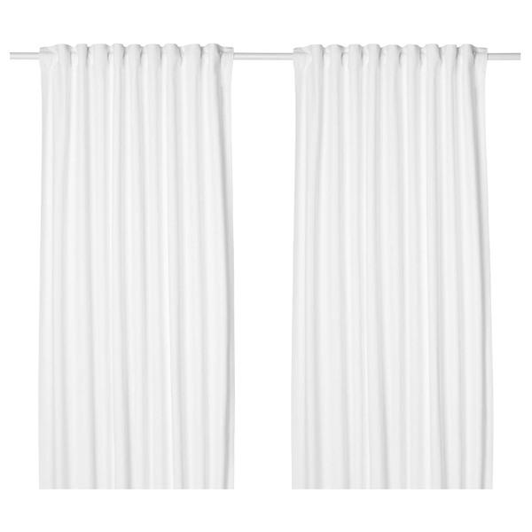【IKEA/イケア/通販】TIBAST ティバスト カーテン1組, ホワイト[B](30396759) | 