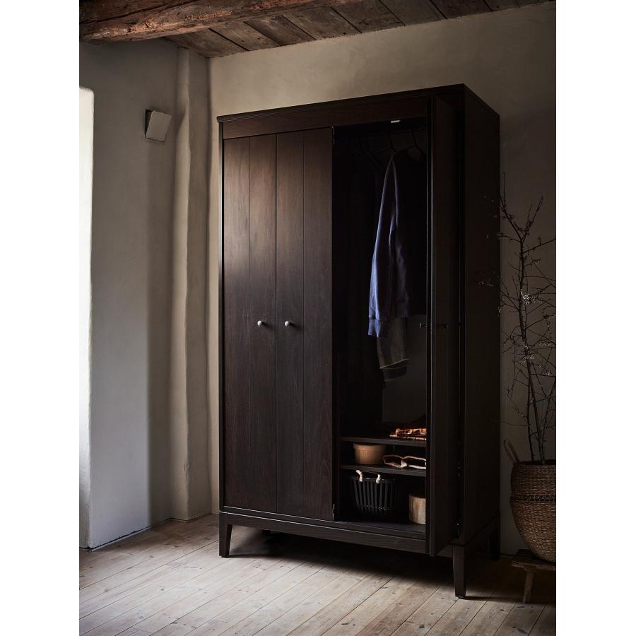 [IKEA/イケア/通販]IDANAS イダネス ワードローブ, ダークブラウン ステイン仕上げ, 121x211 cm[3](30458832) |  | 06