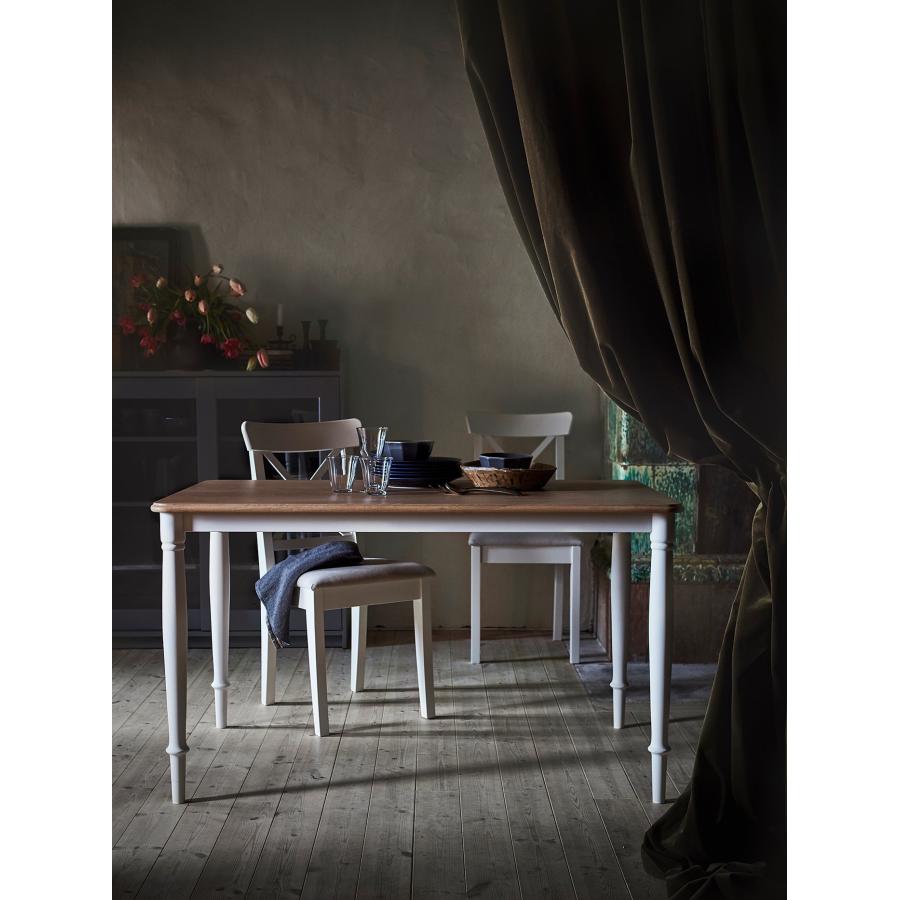 [IKEA/イケア/通販]DANDERYD ダンデリード ダイニングテーブル, オーク材突き板/ホワイト, 130x80 cm[JF](30463857) |  | 02