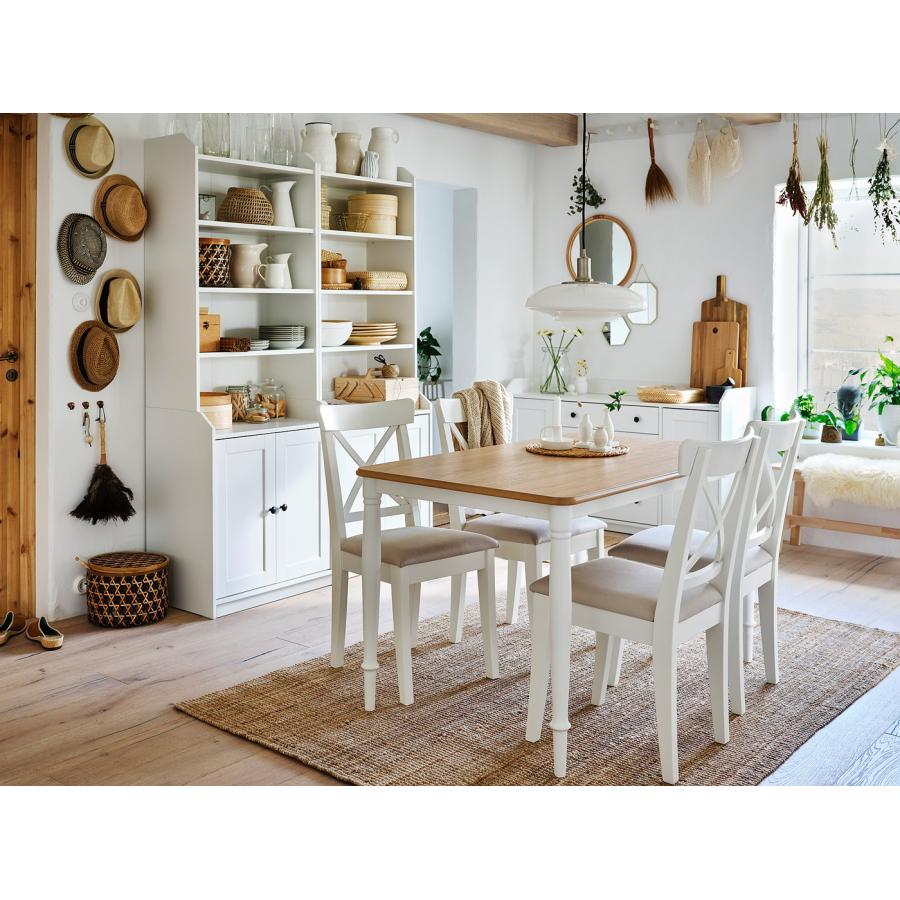 [IKEA/イケア/通販]DANDERYD ダンデリード ダイニングテーブル, オーク材突き板/ホワイト, 130x80 cm[JF](30463857) |  | 06