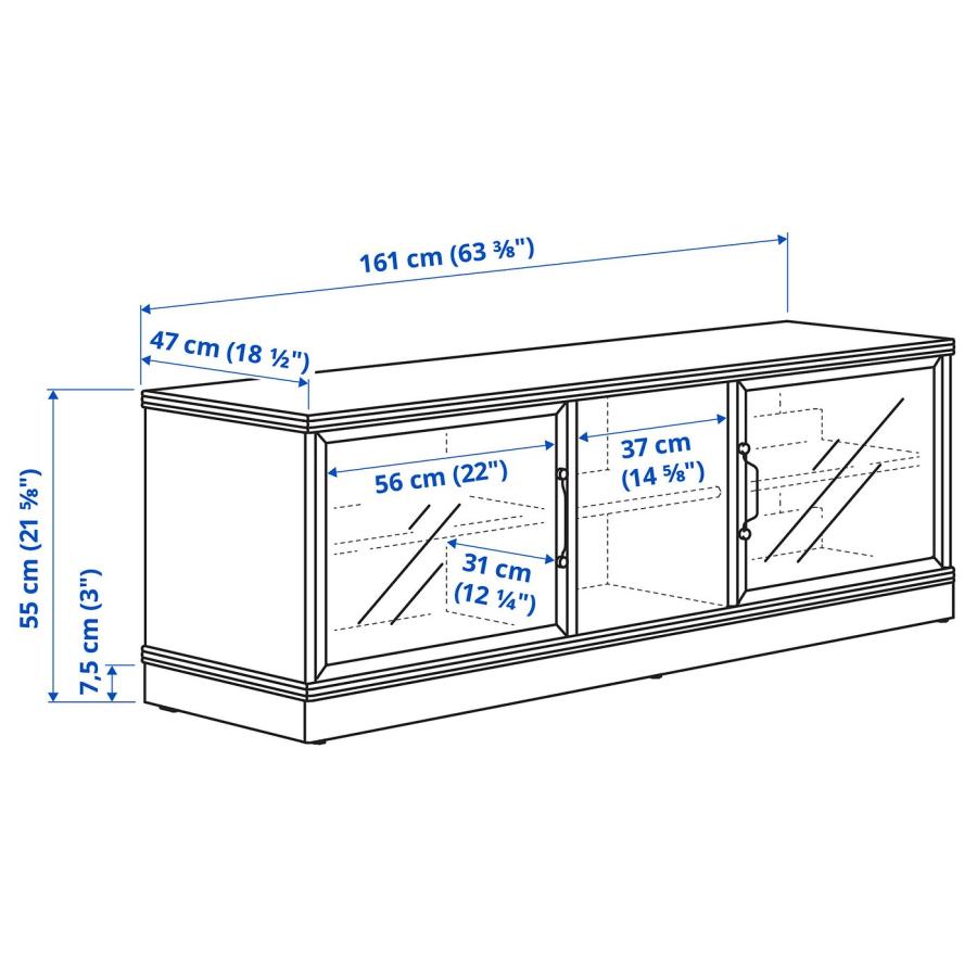 [IKEA/イケア/通販]LANESUND ラーネスンド テレビ台, グレーブラウン, 161x47x55 cm[3](30466554) |  | 07