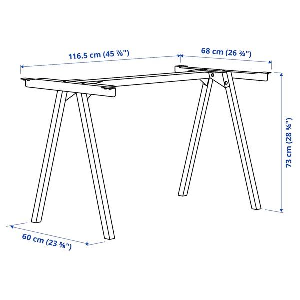 【IKEA/イケア/通販】TROTTEN トロッテン 下部フレーム テーブルトップ用, チャコール[E](30474870) |  | 03