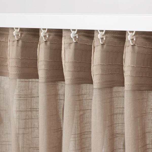 【IKEA/イケア/通販】SILVERLONN スィルヴェロン シアーカーテン1組, ベージュ[B](30493977) |  | 02